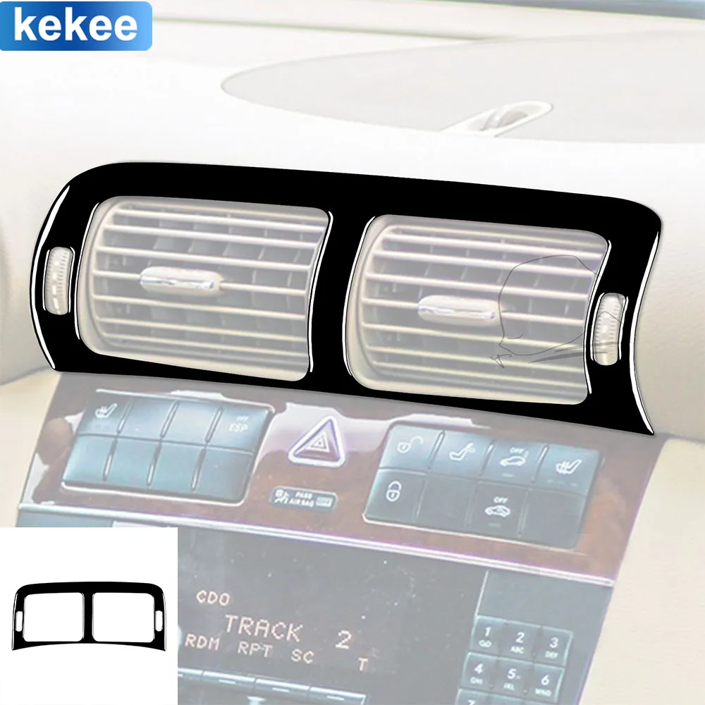 Funda De Apoyabrazos De Fibra De Carbono Para Mercedes Clase C W203 2002-2006 - Accesorio Interior ABS
