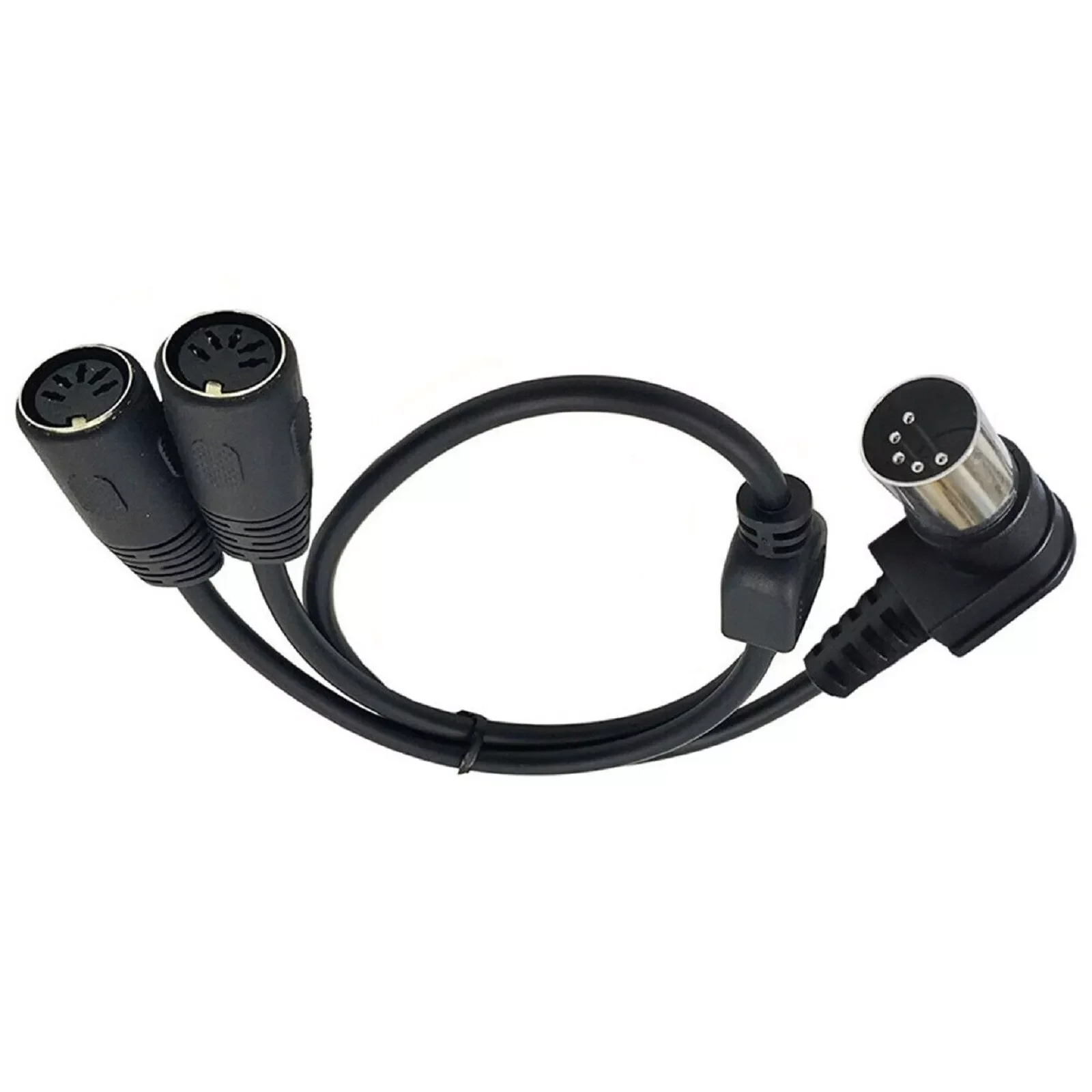 50cm MIDI DIN 5 PIN 1 Male Jack to 2 Female Plug Socket Y Splitter Adapter Cable