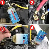 Réfrigérant AC pour voiture, 250g, recharge de climatiseur, liquide de réfrigération pour véhicule, pour l'entretien des camions et les déplacements domicile-travail 4