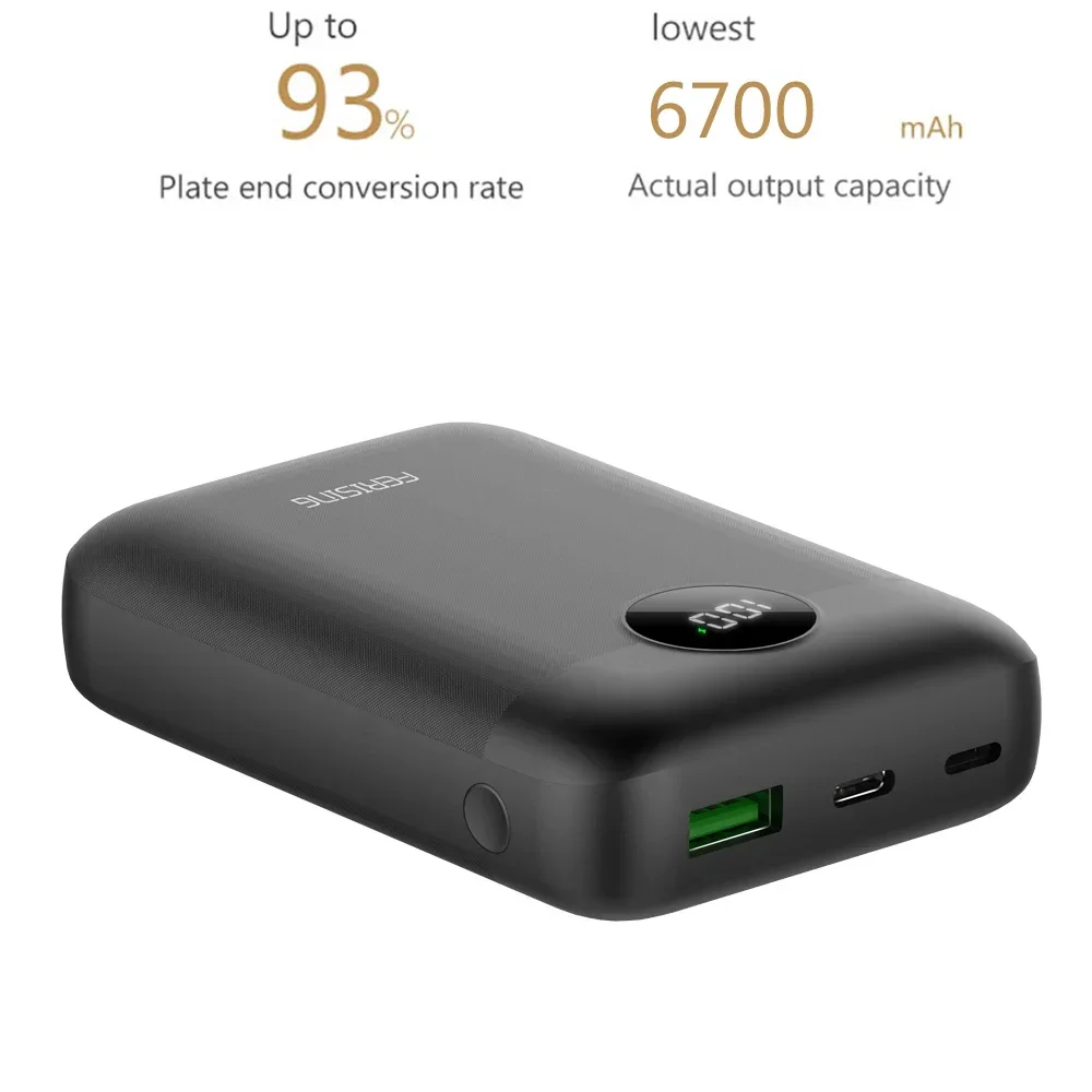 FERISING-PD 20W 10000 mAh Power Bank, Portable Charging External Battery Charger, Powerbank for iPhone, Xiaomi oneplus Pover 2