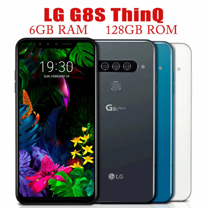 

Original Unlocked LG G8S ThinQ Cell Phone Dual G810EAW 6G RAM 128GB ROM Mobile Qualcomm855 6.21" Android 9.0 Triple Smartphone