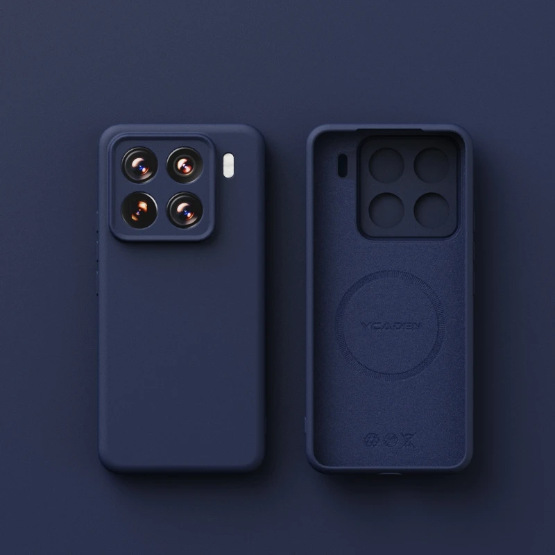 Shockproof Liquid Silicone Magnetic Wireless Charging Case - Solid Color Cover