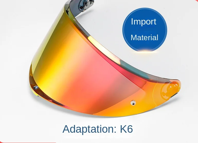 

Motorcycle Helmet Lens Adaptation K6 Full Helmet Multi-color Day and Night Universal REVO Aurora Red Anti Fog Motorcycle
