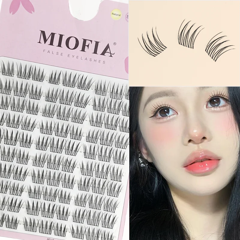 1 Box/90 Bündel Nerzwimpern 3D Natürliche Korea Einzelwimpernverlängerung Wimpernbündel Make-up-Tool Wimpern Großhandel
