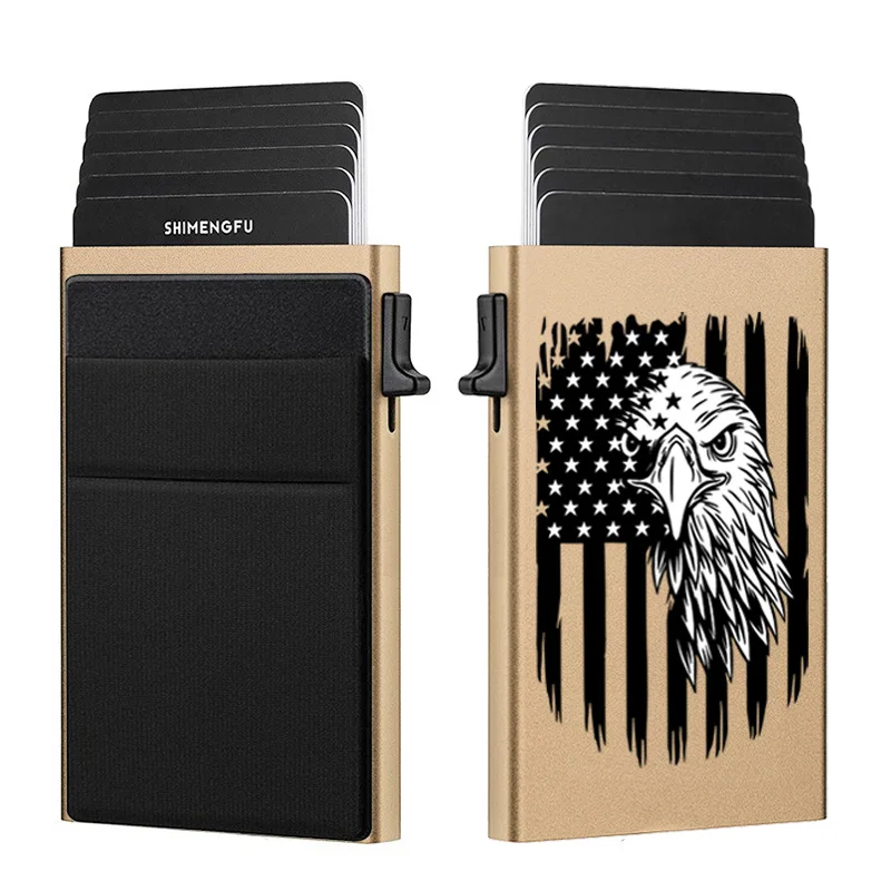 Slim Mini Wallet for Men Anti-RFID Credit Card Holder Magic Brand Design SHIMENGFU