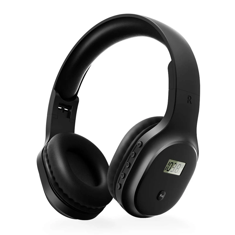 Portable FM Radio Headphones Wireless Bluetooth Headset FM Radio Walkman For Jogging Mowing Cycling FM Receiver