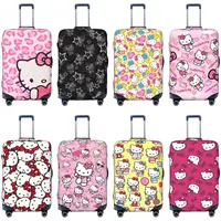 Hello Kitty Suitcase Cover Holiday Fun Cartoon Animal Customized Any Color Luggage Case Travel Protector 1