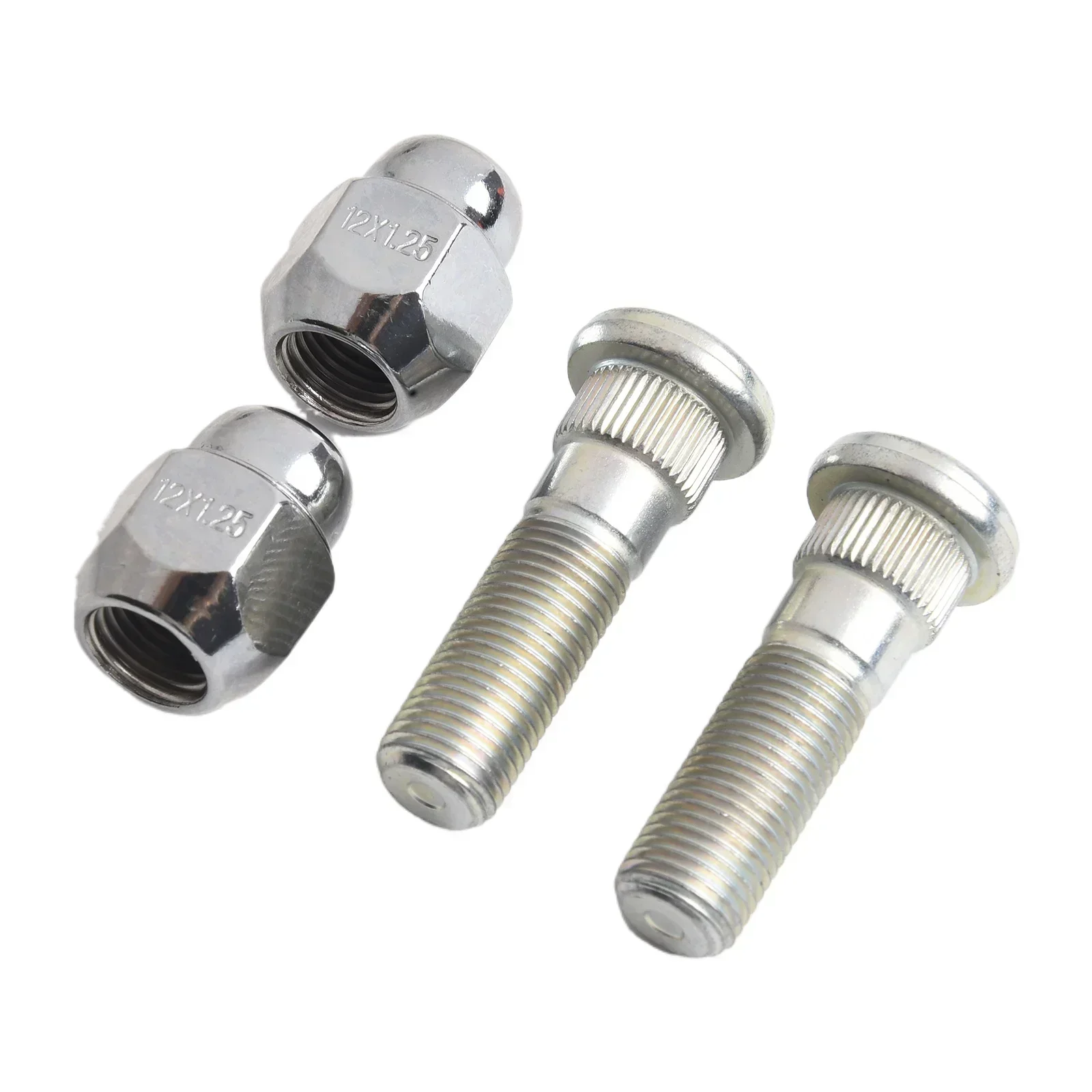 4Pcs Wheel Hub Bolt Stud Nut SET ​For Forester 2009- 28171AJ000 28365FE001 Car Accessories Steel Stud & Nut Set