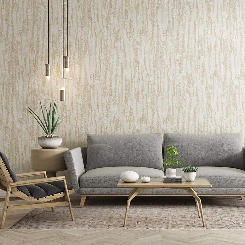 

Vintage Mottled Wall Papers Home Decor Non Woven Wood Stripe Wallpaper for Living Room Bedroom Wall Cover Resturant Mural