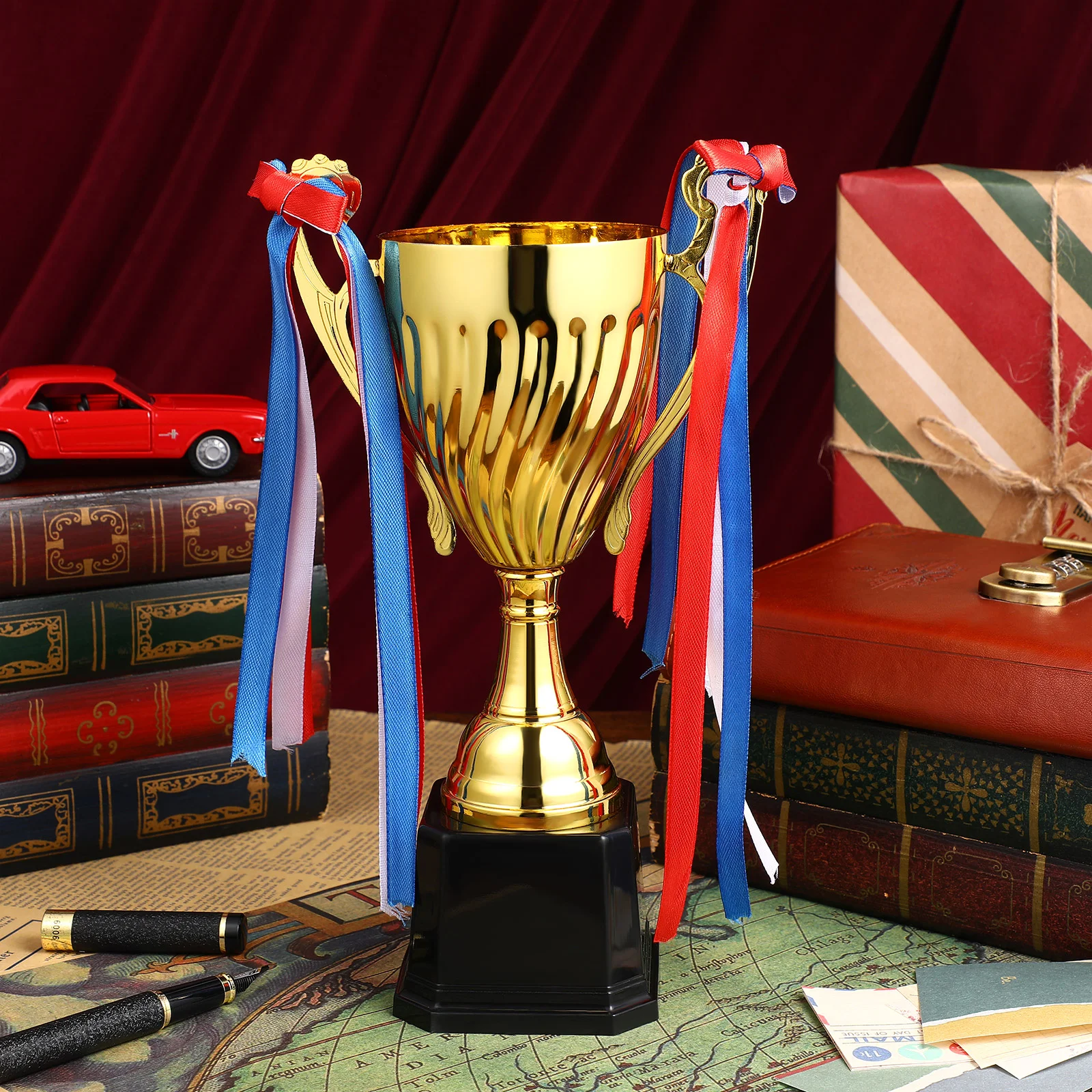Large Size Metal Trophy Sports Game Award Cup Design Souvenirs Gifts Competitions Team Sports Memorabilia Awards