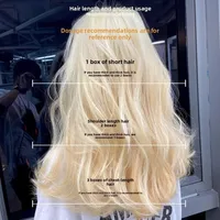 Natural White Gold Fading Paste Quick Fading 9 Degrees Hair Dye Cream Long Lasting Tasteless Hair Bleaching Agent