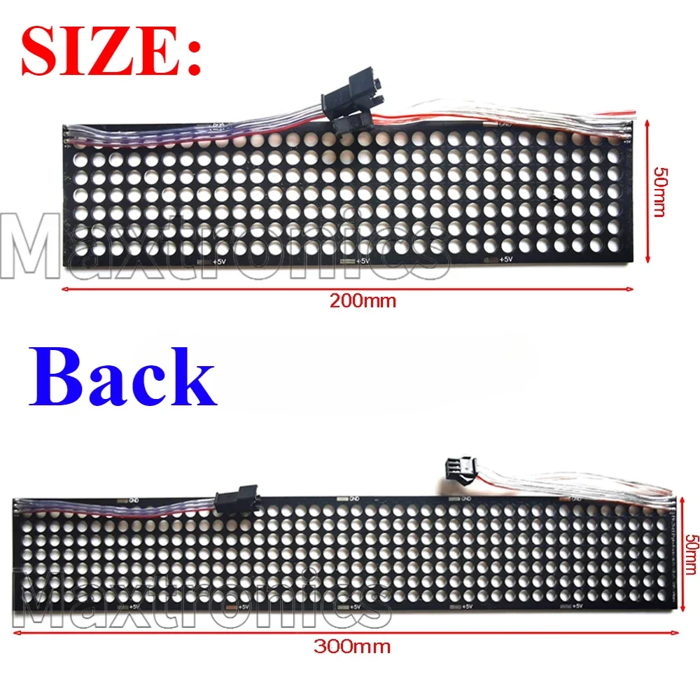 LED Modules LED Module WS2812B LED Transparent Screen Full-Color RGB 256/384 Pixel Dot Matrix SPI Protocol Lamp Bead for DC5V P6.25 LED Panel Sign