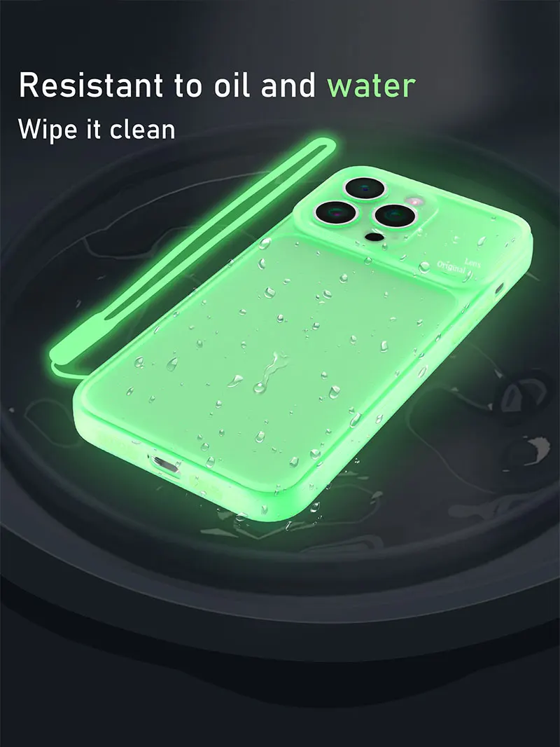 Premium Luminous Clear Phone Case with Night Light Feature