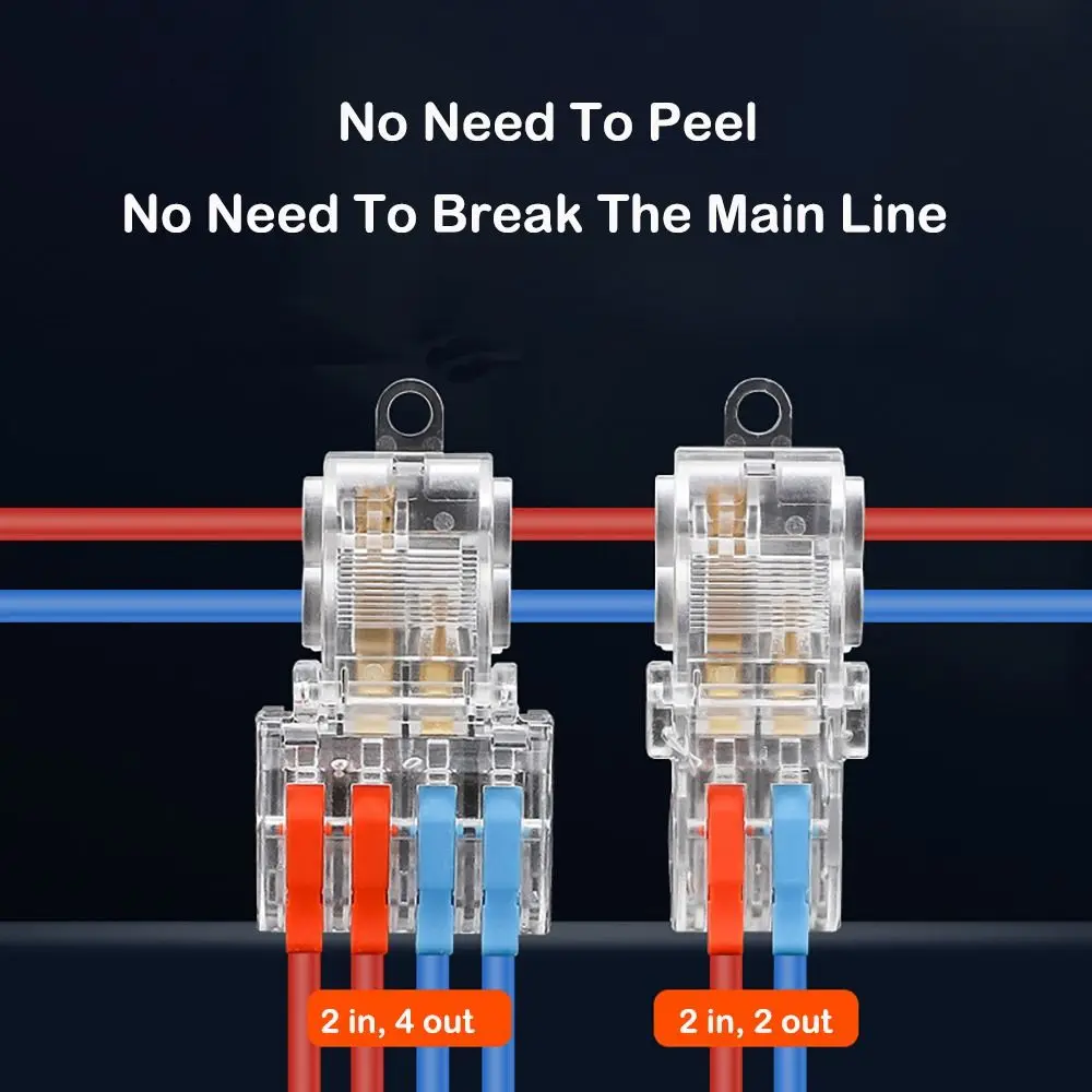 T type Quick Terminal Block Docking Mini Universal Compact Wire Connector Fast Connector Electrical