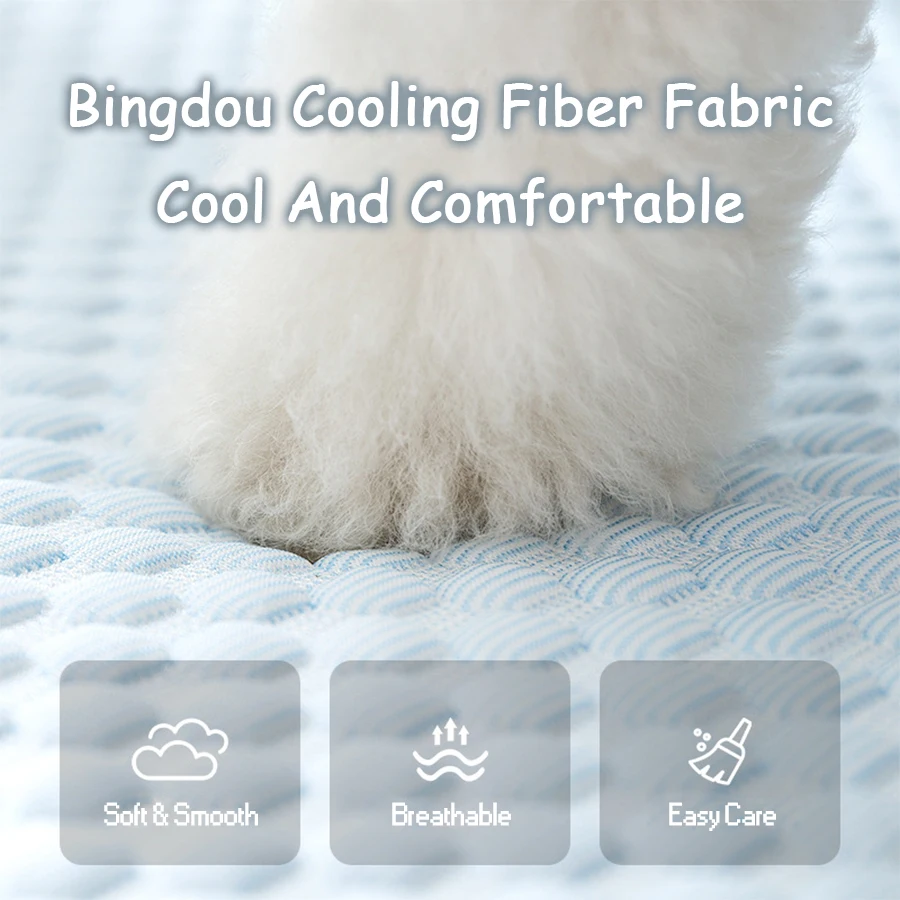 Dog Cool Mat Big-eyed Monster Breathable Mat for Small To Large Puppies/Cats Washable Pets Cool Bed Dog/Cat Cool Nest Summer