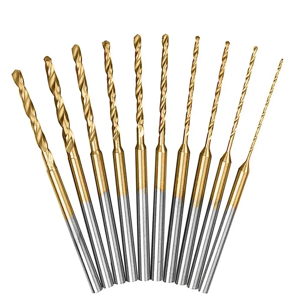 High Speed Steel Gold Twist Drill Bits for DIY Wood Carving