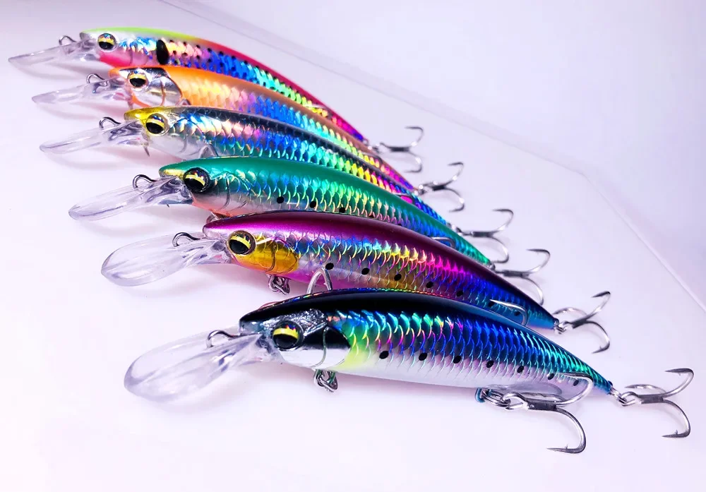 GREENSPIDER Heavy Weight Minnow 110 mm sinkender Jerkbait Longcast Angelköder Salzwasser Seebarsch Kunststoff Kunstköder Tackle – Detail 15