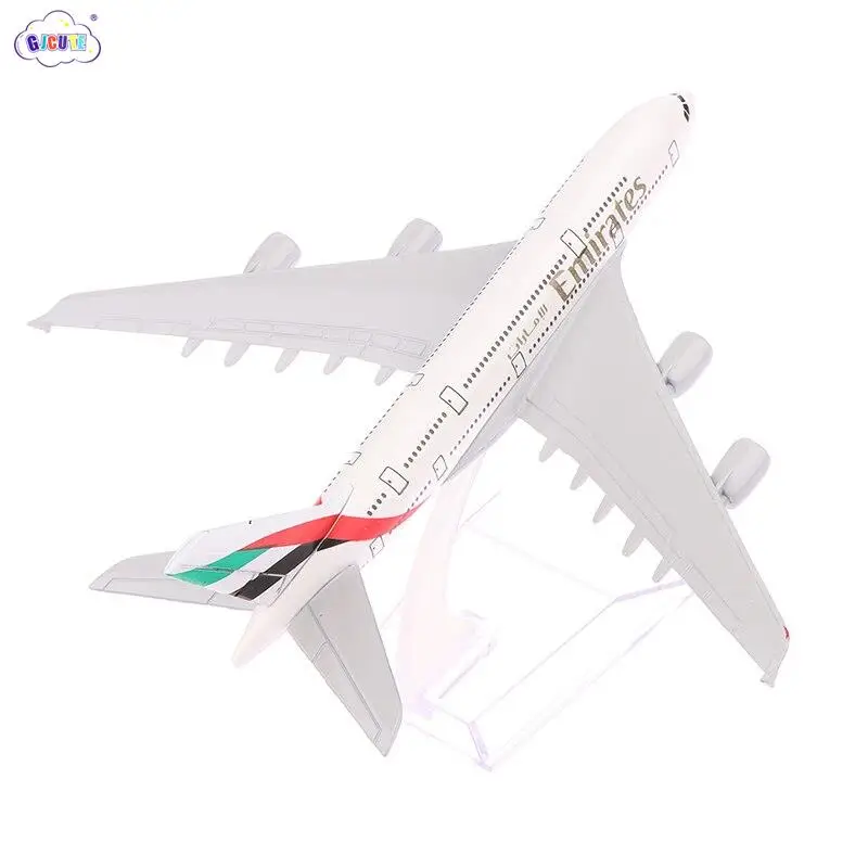 

16cm 1:400 Metal Aircraft Replica Emirates Airlines A380 Airplane Diecast Model Aviation Plane Collectible Toys for Boys