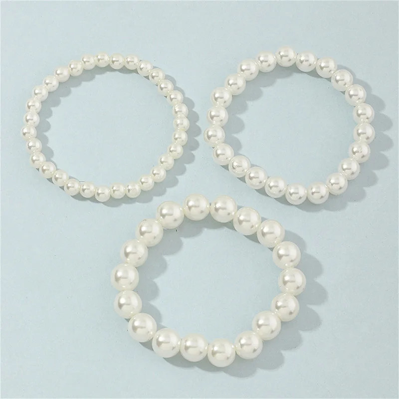 Bangle Bracelet Beaded Bracelet French Retro Pearl Bracelet For Women