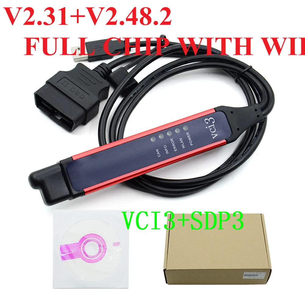 Truck Heavy Duty Diagnostics Tool auto diagnostic scanner V2.31 VCI3 SDP3 Scanner WIFI V2.48.2 WI-FI Wireless Update VCI 3 Scan