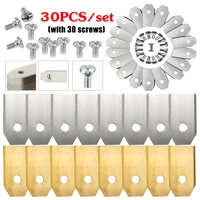 18/30pcs Stainless Steel Lawn Mower Cutting Blade W/Screw Kit Replacement For Husqvarna Automower/Gardena Robotic Lawnmower Part 1