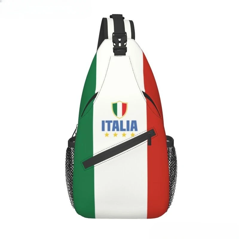 2024 Fashion Flag of Italy Sling Bag for Travel Hiking Men's Chest Crossbody Backpack Shoulder Daypack