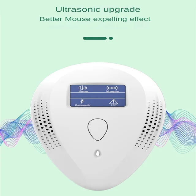 Elektronikus Háztartási Taszító Ultrahangos Rágcsáló Rovarriasztó Nagy Teljesítményű Szúnyoggyilkos Több Funkcionális Kerti Készletek - Image 5
