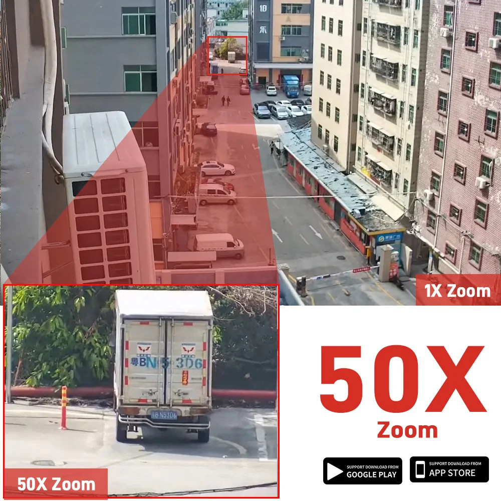 HD 20X/50X التكبير واي فاي كاميرا متحركة في الهواء...