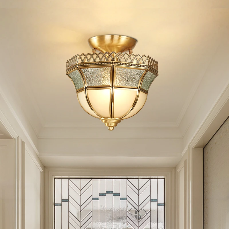 

Balcony Ceiling Light Aisle Light Corridor Light Small Ceiling Hall Lamp Entrance Light Entrance Stairs Copper Lamps