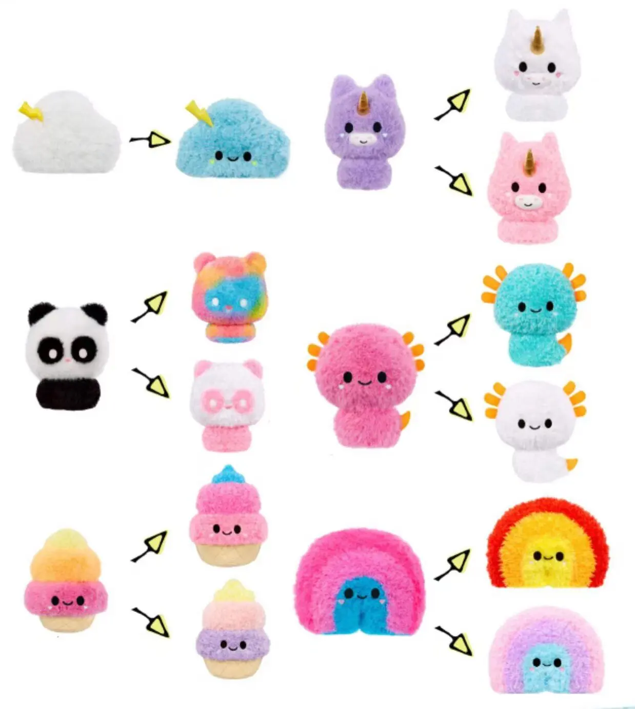 Fluffie Stuffiez Minis Plush Toy Squishy Mystery Box Tear Reveal Surprise Stress Relief Fidget Toy for Kids Birthday Gifts