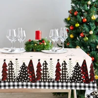Christmas Tablecloth Merry Chirstmas Decoration For Home 2024 Xmas Snowflake Table Cloth Navidad Noel Notal New Year 2025 Dec 4