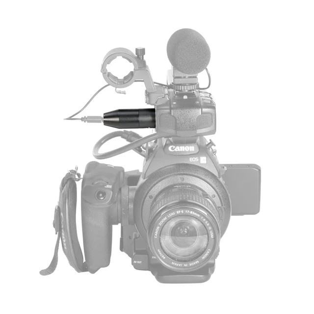 BOYA 35C-XLR 어댑터는 3.5mm 미니 잭 입력을 XLR 출력으로 변환하는 기기입니다.
