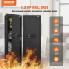 VEVOR 42.91" Tall Wall Gun Safe, 4-Tier Hidden Gun Safe with Keypad & Fingerprint,3 Removable Shelves & 6 Key Holders /LED Light 2