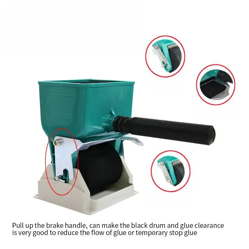Manual Gluer Woodworking Handheld Glue Applicator 3/ 6 inch Wood Wallpaper Carton Glue Brush Roller adjustable Decoration Tool