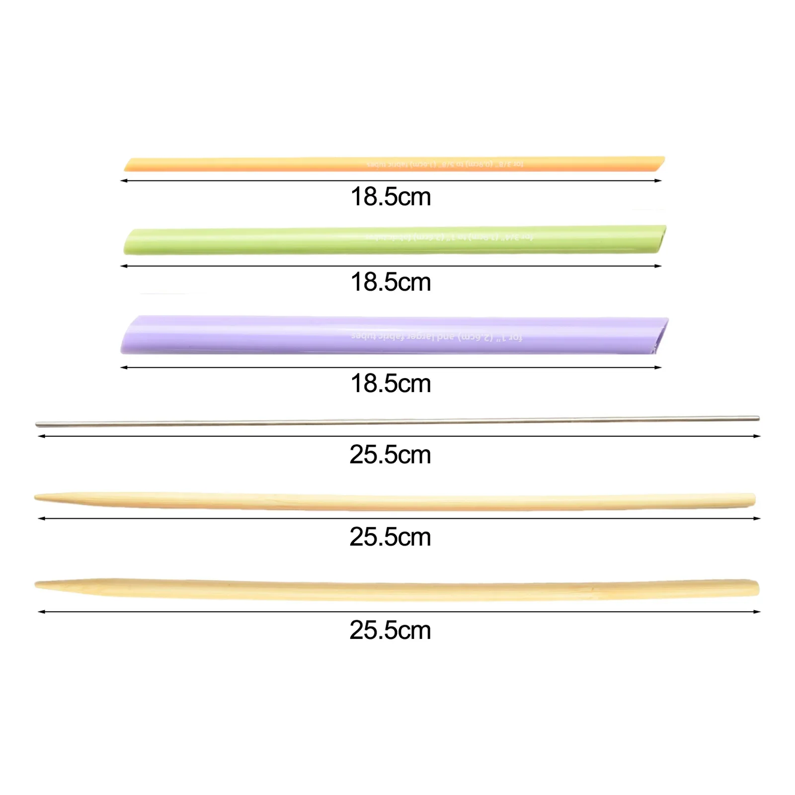 3 PCS Quick Turn Fabric Set Assorted Sizes Tube Turner For Sewing DIY Tools Quick Turn Fabric Set Assorted Sizes Tube Turner