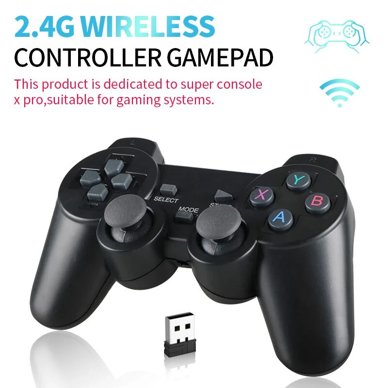 2.4Ghz Wireless Gamepad For PSP / PC / TV Box / Android Phone Game Controller Joystick For Super Console X Pro For Raspberry Pi