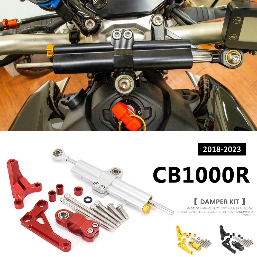 

Motorcycle Accessories For Honda CB1000R CB 1000 R CB 1000R 2018 - 2023 Stabilizer Steering Damper Mounting Bracket Support Kit