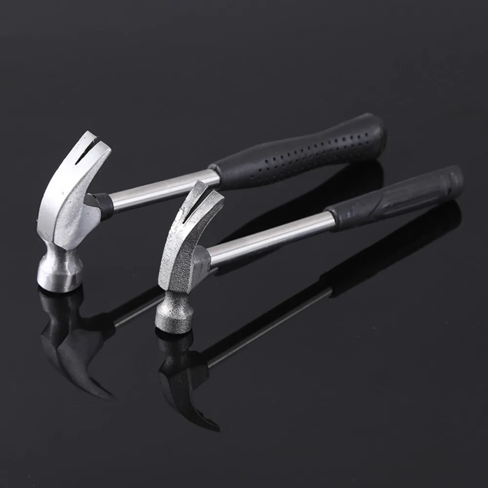 Claw Hammer Multi-function Steel Pipe Handle Safety For Traceless Nails Window Breaker Household Hardware Tools