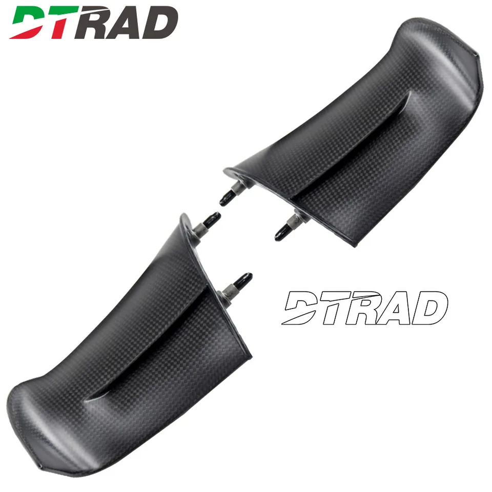 GMP Carbon Fiber Look Aerodynamic Winglets For Ducati Panigale V4 R/S & V2 – Universal Fit, 2-Piece Set