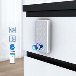 Ttlock APP Remote Control Waterproof Custom Password Fingerprint Biometric Keyless Cabinet Smart lock