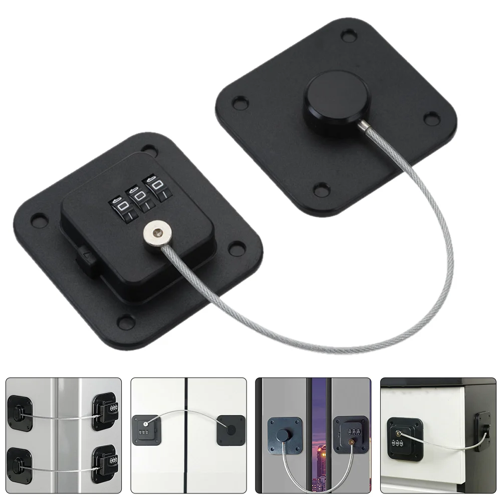 

2 Pcs Password Refrigerator Lock Drawer Locks Aldult Combination Abs Child Door