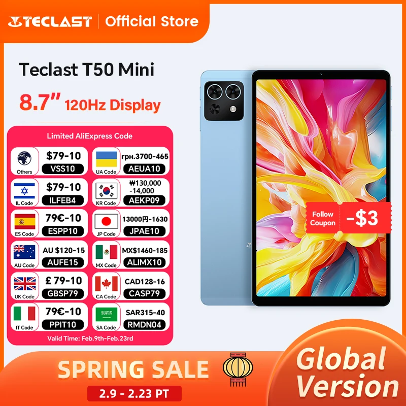Teclast T50 Mini Tablet 8.7