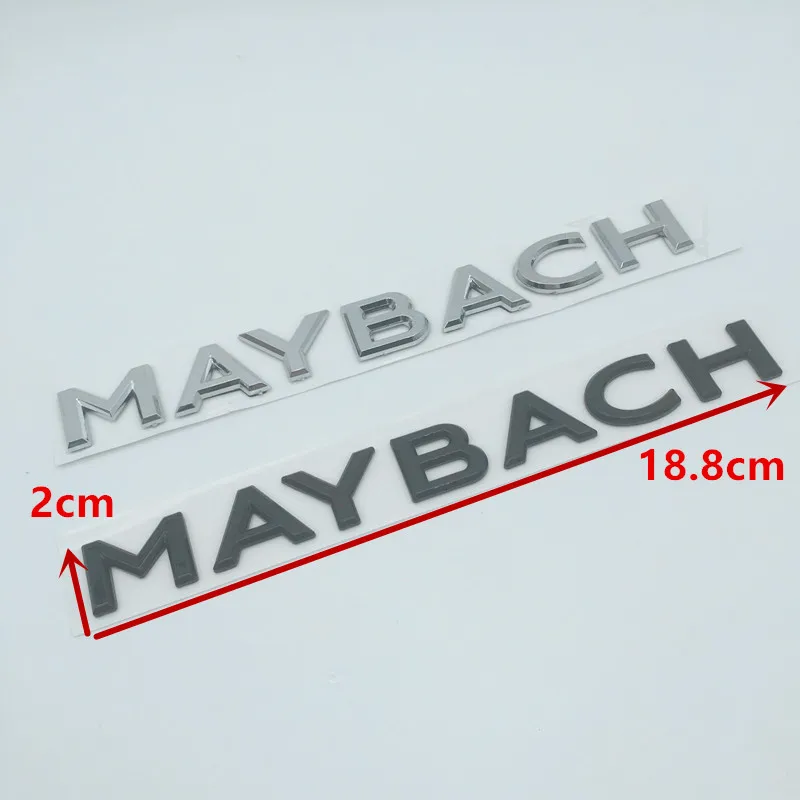1pcs 3d Maybach Front And Rear Abs Car Logo Sticker Rear Bumper Tail Door  Trunk Sticker Car Rear Emblem Sticker Accessories - Car Stickers -  AliExpress