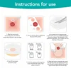 10Pcs Colostomy Bags Disposable Adhesive One Piece Drainable Ostomy Pouch Supplies for Ileostomy One Piece Colostomy Bags 4