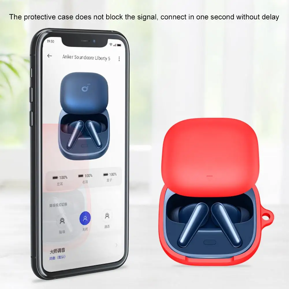 Green Soundcore Liberty Earphone Cover – Anti-Fall, Dust-Proof Sound Protection Case Accessories