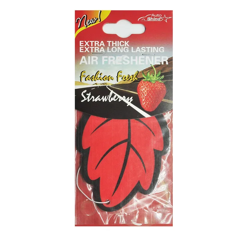 30/15/1Pcs Car Air Freshener Natural ScentedTea Paper Auto Hanging Vanilla Perfume Fragrance Leaf Shape Car Accessories Indoor