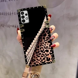 Elegant Leopard Print Phone Case with Ring Holder - Stylish Women's Cover for Huawei and Honor Devices (Color 3)