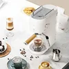 20Bar dual head drip pump pressure 220V 110V semi-automatic espresso machine 1000ml water tank simple one click operation 3