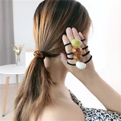 Women Hair Ropes Bands Elastic Rubber Band Ponytail Holder For Hair Ties Scrunchies Hairband All-match Hair Accessories