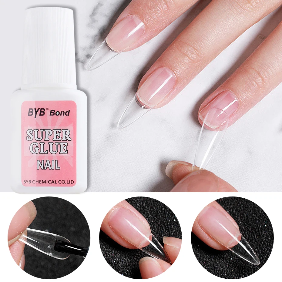Fast Drying False Nail Tips Glue Multifunction Acrylic Rhinestone